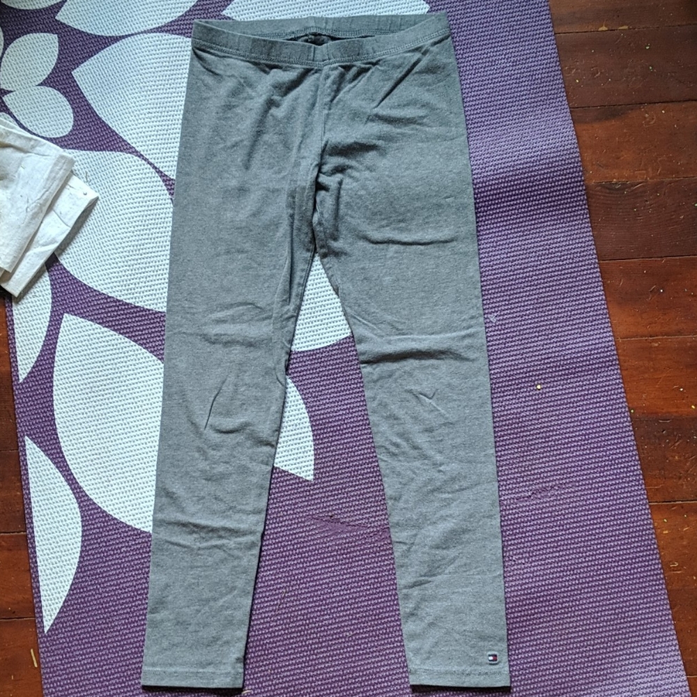 Girls 10 Tommy Hilfiger Grey Leggings